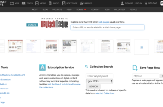 The Web Archive’s Wayback Machine is totally...
