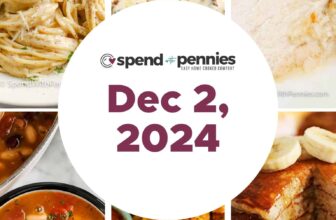 Weekly Meal Plan Dec 2, 2024