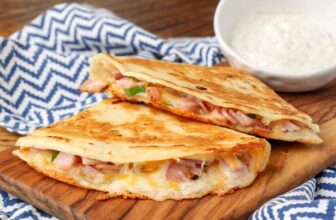 Ham and Cheese Quesadilla – Barefeet within ...