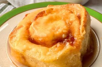 Orange Cream Cinnamon Rolls with Whipping Cream
